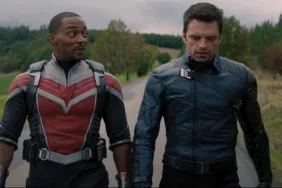 Sebastian Stan bald Anthony Mackie